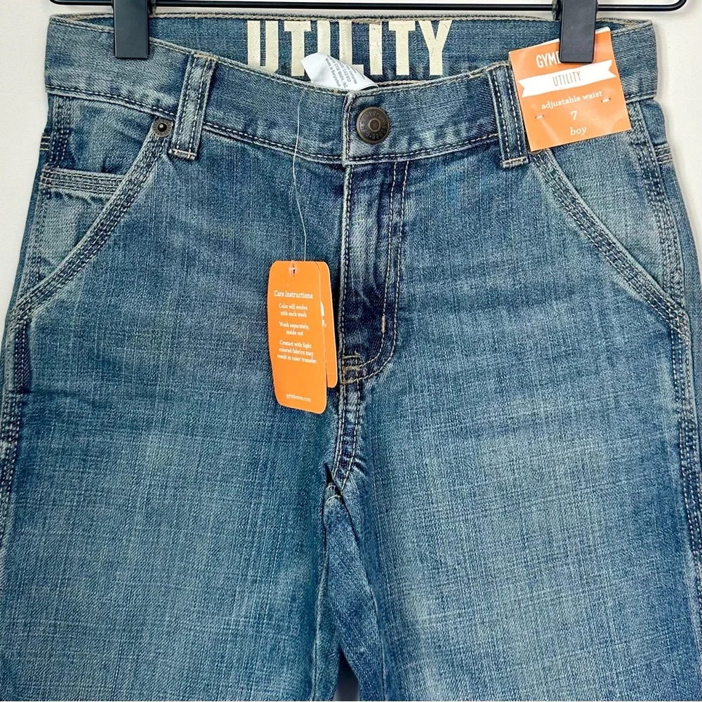 NWT Gymboree Boys Utility Jeans - Size: 7